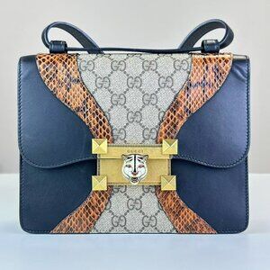 Gucci GG Logo Supreme Animailier Shoulder Bag Crossbody